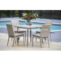 Poly Rattan PE PVC Wicker Dining Room Furniture - Outdoor Furniture dining table and chairs - Patio rattan dining set