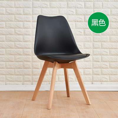 Modern design plastic stackable chair eifel chair  dining tulip chair with padding