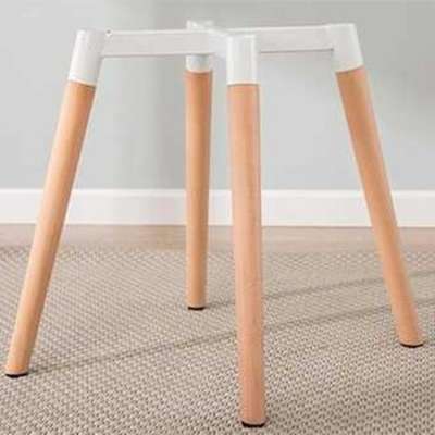 living room furniture parts wood chair frame with metal frame