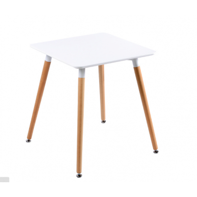 wood dining furniture beech wood leg table MDF table leisure table