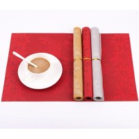 Custom Dining PVC Christmas Gift Table Mat Holiday Party Table Decoration Placemats